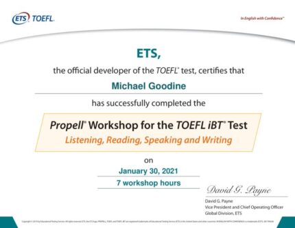 Test of English as a Foreign Language
