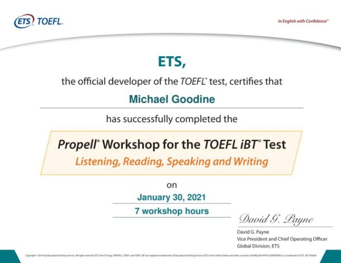 Test of English as a Foreign Language