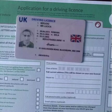 UK Drivers License Number