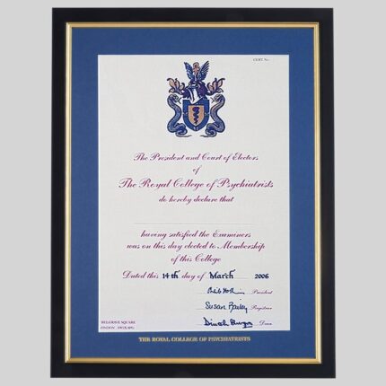Membership of the Royal College of Psychiatrists Certification